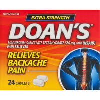 Doan's Pain Reliever, Extra Strength, 580 mg, Caplets - 24 Each 