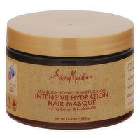 Shea Moisture Hair Masque, Intensive Hydration, Manuka Honey & Mafura Oil - 11.5 Ounce 