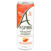 Aspire Energy Drink, Healthy, Mango Lemonade - 12 Fluid ounce 