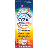 XYZAL Allergy, 24 HR, Children's, Liquid, Tutti Frutti Flavor - 5 Ounce 