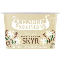 Icelandic Provisions Skyr, Low Fat, Vanilla, Thick & Creamy - 5.3 Ounce 