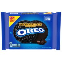 OREO Dark Chocolate Creme Chocolate Sandwich Cookies, Family Size - 17 Ounce 