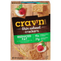 Crav'n Flavor Crackers, Reduced Fat, Thin Wheat