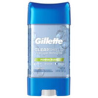 Gillette Antiperspirant/Deodorant, Powder Rush, Clear Gel, 72Hr Sweat Protection - 3.8 Ounce 