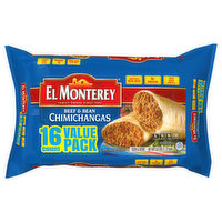 El Monterey Chimichangas, Beef & Bean, Value Pack