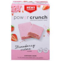 Power Crunch Protein Energy Bar, Strawberry Creme Flavored - 5 Each 