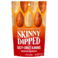 SkinnyDipped Almonds, Maple Crunch, Salty+Sweet - 4 Ounce 