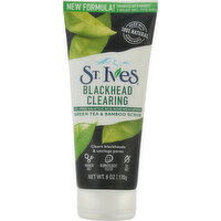 St. Ives Scrub, Green Tea & Bamboo, Blackhead Clearing - 6 Ounce 