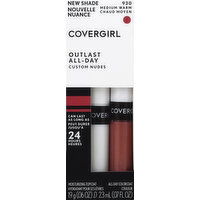 CoverGirl Lip Color, Moisturizing Topcoat & All-Day Colorcoat, Medium Warm 930