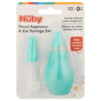 Nuby Nasal Aspirator & Ear Syringe Set, 0m+ - 1 Each 