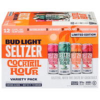 Bud Light Seltzer, Cocktail Hour, Variety Pack - 12 Each