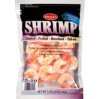 Wholey Shrimp, Cooked - 1 Pound 