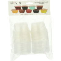 Viovia Tasting Cups with Lid, 3 Ounce - 30 Each 