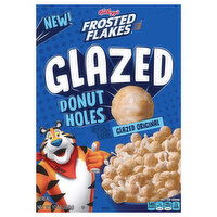 Frosted Flakes Cereal, Original, Donut Holes, Glazed - 10 Ounce 