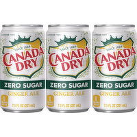 Canada Dry Soda, Zero Sugar, Ginger Ale