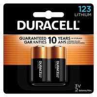 Duracell Batteries, Lithium, 123, 3V, 2 Pack - 2 Each 