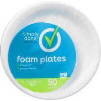 Simply Done Foam Plates, 8-7/8 Inch - 50 Each 