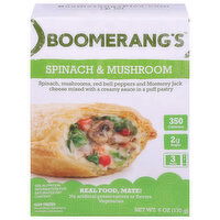 Boomerang's Pie, Spinach & Mushroom - 6 Ounce 