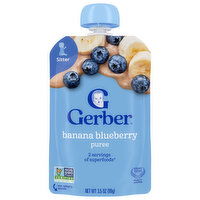 Gerber Banana Blueberry Puree, Sitter