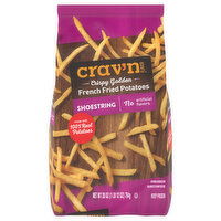 Crav'n Flavor French Fried Potatoes, Crispy Golden, Shoestring - 28 Ounce 