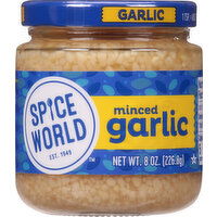 Spice World Garlic, Minced - 8 Ounce 