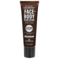 Revlon Glow Lotion, Face + Body, 140 In My Bronzy Era, Coconut Scent - 1 Fluid Ounce
