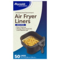 Reynolds Kitchens Non-Stick Unbleached Parchment Air Fryer Liners - 50 Each
