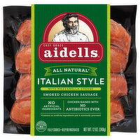 Aidells Smoked Chicken Sausage, Italian Style - 12 Ounce 