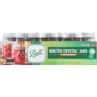 Ball Quilted Crystal Jars, Regular Mouth, Half Pint - 1 Each 