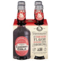 Fentimans Soda, Cherry Cola, Traditional - 4 Each 