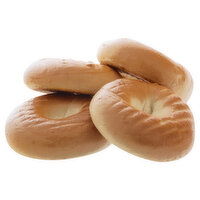 Fresh Plain Bagels - 4 Each 