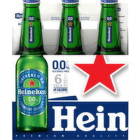 Heineken Beer, Alcohol Free, 6 Pack - 6 Each 