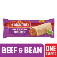 El Monterey Beef & Bean Burritos, Single Serve