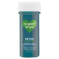 So Good So You Probiotic Juice Shot, Detox, Coconut Lime - 1.7 Fluid ounce 