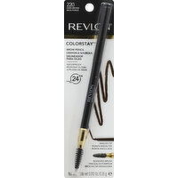 Revlon Brow Pencil, Waterproof, Dark Brown 220 - 0.012 Ounce 