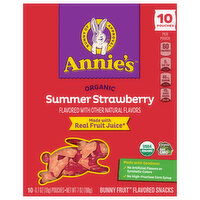 Annie's Organic Bunny Summer Strawberry Fruit Flavored Snacks - 10 Each
