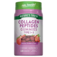 Nature's Truth Collagen Peptides, Gummies, Delicious Strawberry Flavor - 60 Each 