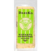 Daneko Cheese, Havarti with Spices & Herbs - 7 Ounce 