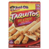 Jose Ole Taquitos, Beef & Cheese - 15 Each 