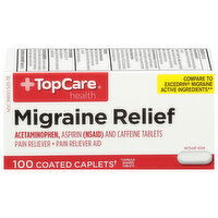 TopCare Migraine Relief, Coated Caplets