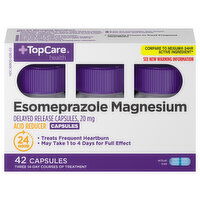 TopCare Esomeprazole Magnesium, 20 mg, Capsules - 42 Each 