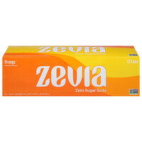 Zevia Soda, Zero Sugar, Orange