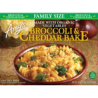 Amy's Amy's Frozen Broccoli & Cheddar Bake, Family Size, Non-GMO, Gluten free, 28 oz. - 28 Ounce 