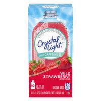 Crystal Light Wild Strawberry, On-the-Go Packets, Drink Mix, with Caffeine