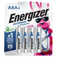 Energizer AAA4 Lithium Batteries - 4 Each