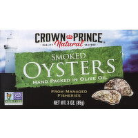 Crown Prince Oysters, Smoked - 3 Ounce 