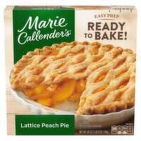 Marie Callender's Lattice Peach Frozen Pie Dessert - 40 Ounce 