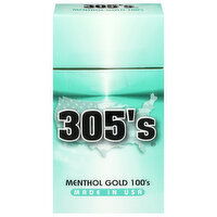 305's Cigarettes, Menthol Gold 100's - 20 Each 