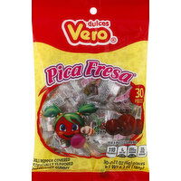 Vero Gummy, Strawberry, Pica Fresa - 30 Each