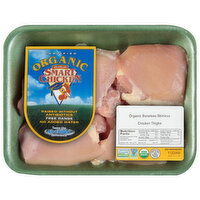 Smart Chicken Chicken Thighs, Organic, Boneless Skinless, Air Chilled - 1.26 Pound 